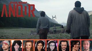 Reactors Reacting to the TIE FIGHTER FLYBY | Andor 1x5 "The Axe Forgets"