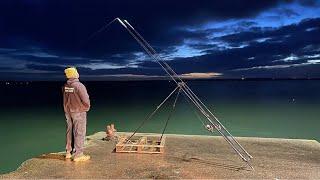 SUNRISE at the BIG DOCK️ UK sea Fishing 