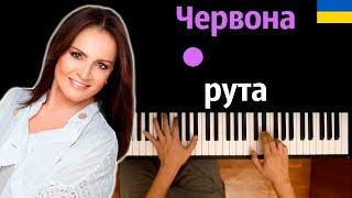 София Ротару - Червона рута ● караоке | PIANO_KARAOKE ● ᴴᴰ + НОТЫ & MIDI