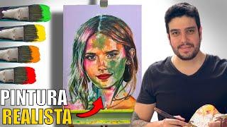 COMO hacer RETRATOS con COLORES - EMMA WATSON