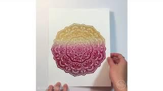 Mini Mandalas Colored with Foil by Jessica Cooper