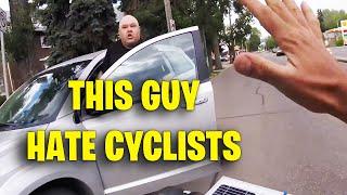 THIS AGGRESSIVE GUY HATE CYCLISTS | Idiots In Cars USA & Canada | Road Rage 2024 | Brake Check
