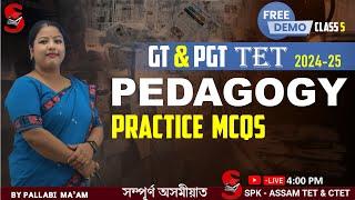 Assam TET (GT & PGT) 2024-25 || PEDAGOGY || Practice MCQ || By Pallabi Ma'am || Class 6