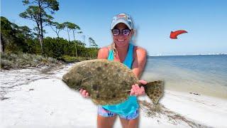 She Caught the BIGGEST Flounder I've Ever Seen!