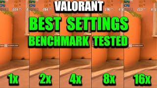 VALORANT BEST SETTINGS Benchmark Tested