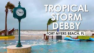 Tropical Storm Debby Floods Fort Myers Beach, FL