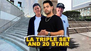 Skating the LA Triple & 20! Feat. Paul Rodriguez, Jeremy Wray, and Jake Ilardi - Spot History Ep. 29