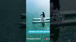 Sepeda Air #belitungisland #waterbike #watersport #explorebelitung #sepedaair #babel #pantai