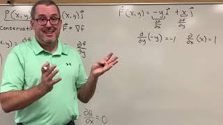 Test for Conservative Vector Field [Dr. Scott Adamson]