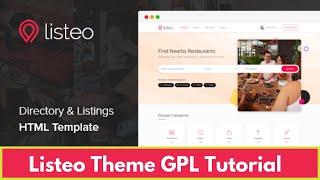 Listeo Theme GPL Demo Installation️Activation Guide - Real GPL