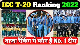 ICC Cricket T20 Ranking 2022 || Latest ICC Ranking 2022 || No.1 T20 Cricket Team in Latest Ranking