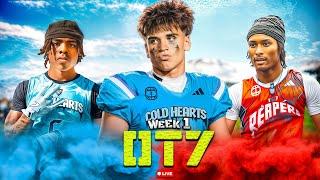 MOST INSANE 7on7 TOURNEY EVER IS BACK!! RYDER LYONS & BUNCHIE YOUNG TEAM UP IN OT7 DAY 1 