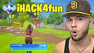 I Spectated A REAL Hacker In Fortnite Ranked...