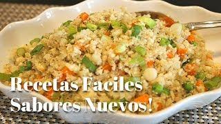 Arroz de Coliflor Con Verduras / Facil, Rico y Nutritivo