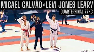 Micael Galvão vs Levi Jones-Leary. Quarterfinal 77kg Abu Dhabi World Professional Jiu Jitsu 2021.