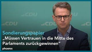 CDU: Parteipressekonferenz mit Carsten Linnemann (Generalsekretär) | 10.03.2025