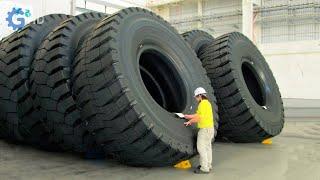 Amazing Process of changing the world's largest Tire ▶ Manufacture of Mining Truck Tires