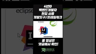 4년차 개발자의 현업 사용 프로그램 #프레임워크 #개발자 #백엔드 #구디아카데미
