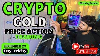 Live on Bitcoin |Gold |Scalp with Price Action | @b.techtraderss  #live #trading #27-Dec-2024