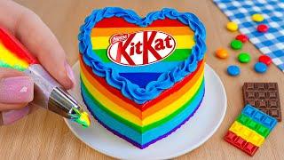 Satisfying Chocolate Cake With Heart Decorating Ideas | Rainbow Cake Decorating Hacks