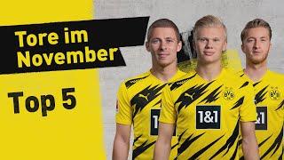 Haaland, Reus & more! | Top 5 - Goals in November