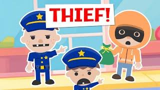 Catch That Thief, Roys Bedoys! Cartoon About Being a Police Officer - Read Aloud Children's Books