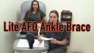 Lite AFO Brace for Drop Foot and other Muscle Weakness Disorders