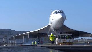Delivery of ex British Airways Concorde 216 G-BOAF to her new home with Aerospace Bristol