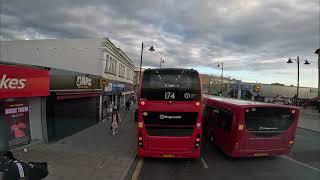 London Buses - Bus Route 5 | Full journey from Romford Market to Canning Town