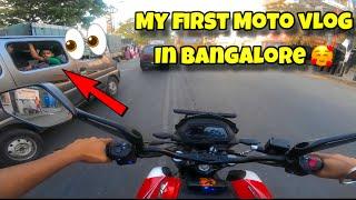 My First Moto Vlog In Bangalore || पहली बार Dominar की ride ️