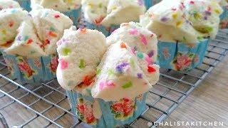 ANTI GAGAL!!  BOLU KUKUS MEKAR MESES RAINBOW TANPA SODA - STEAMED CAKE