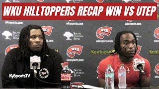 WKU Hilltoppers Football DT Dallas Walker & Upton Stout Recap WIN vs UTEP