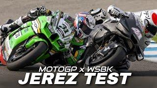 JEREZ TEST MotoGP x WSBK || Garrett Gerloff Challenged Aleix Espargaro's Lap Time on Kawasaki ZX10RR