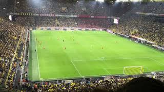 Paco Alcacer GOAL vs Bayern München. Supercup Finale 2019. Südtribüne