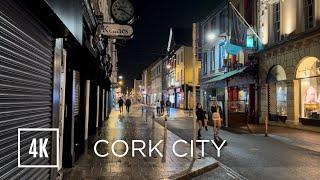 Cork City Night walk while students enjoy the city | 4K HDR & 3D audio | Part 2