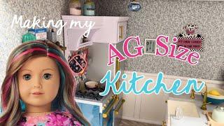 Making My American Girl Doll Sized Kitchen