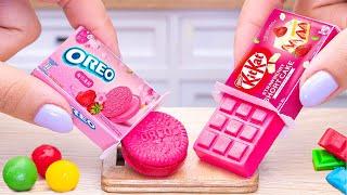 Delicious OREO - KITKAT Cake Dessert | Amazing Miniature Pink Chocolate Cake Decorating Recipes