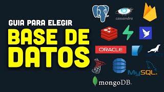 Cómo elegir una base de datos