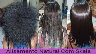 LISO PERFEITO apenas com SKALA #cabelocrespo #alisamentonatural