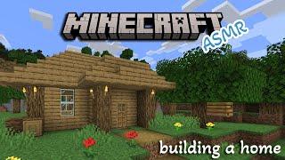 ASMR Minecraft | Designing A Home In Creative (game sounds, soft spoken to whisper, background ASMR)