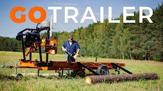 GO Trailer for LX50, LX25, and LX55 Series Portable Sawmills | Wood-Mizer