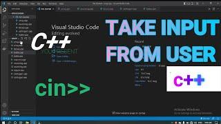 how to take input in c++ | getting input from user in c++ | C++ for beginners