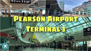 [4K]  Terminal 3 Departures Pearson Airport  | Toronto