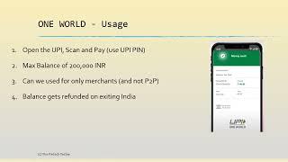 What is UPI ONE WORLD ? and how does ONE WORLD work ?