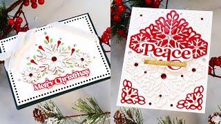 2 For 1 Cards with Die Cutting! Featuring Simon's December Collection + a Party!