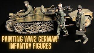 1/35 Tamiya WW2 German Infantry (figure painting tutorial-acrylics)