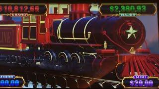 RED LUXURY LINE TRAIN WIN#slotman #casino #luxuryline