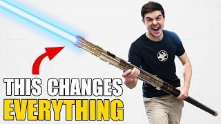 We BUILT a 4000° Lightsaber Staff (IT'S CORDLESS!)