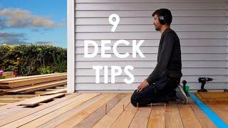 9 Tips for Building a Perfect Deck