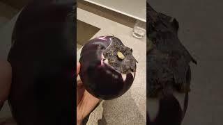 A huge aubergine#food#short#youtubeviral